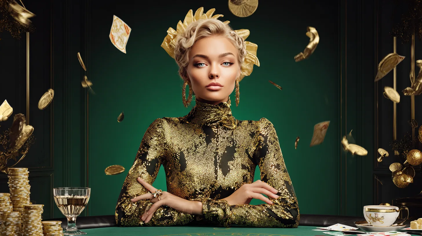 Jugadora en un entorno de casino responsable