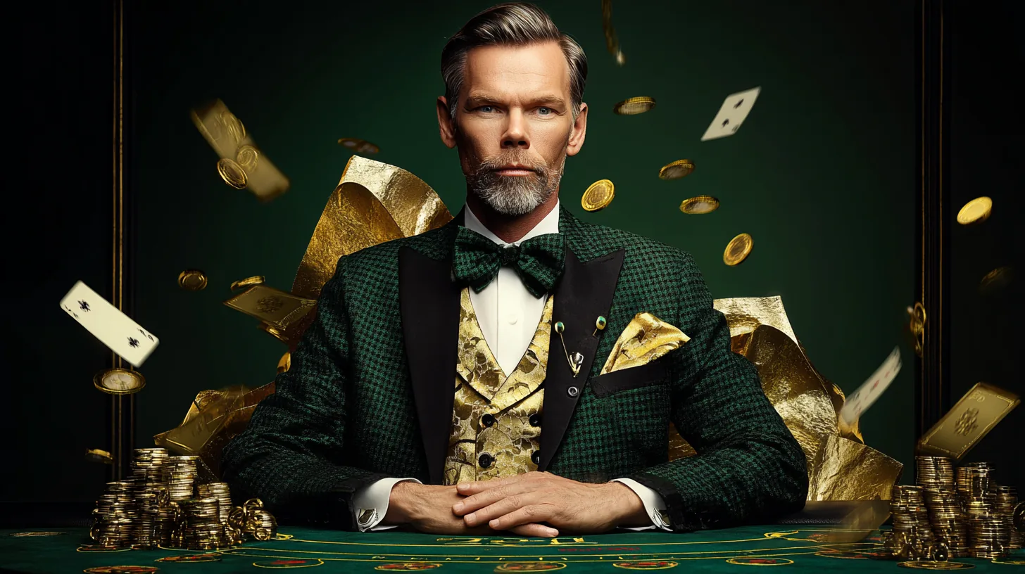 Fichas, cartas y mesa de casino